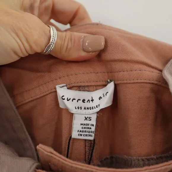 NEW Current Air New World Pant Womens Pegged Ankle Suspenders Carpenter Pockets - Picture 2 of 14